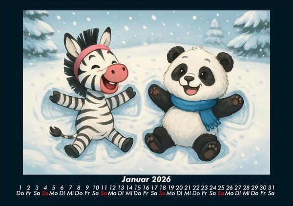 Produktbild: Zara & Pippin - Beste Freunde f&uuml;rs Jahr 2026 Fotokalender DIN A5