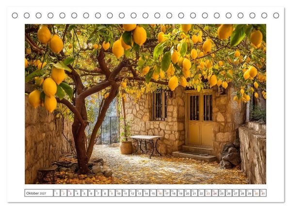 Produktbild: Mediterrane Zitronentr&auml;ume (Tischkalender 2027 DIN A5 quer), CALVENDO Monatskalender