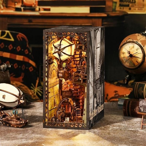 Produktbild: FiguredArt YM05 - DIY Book Nook, Onkel Petes Labor, Puzzle 299 Teile, Miniatur-Diorama