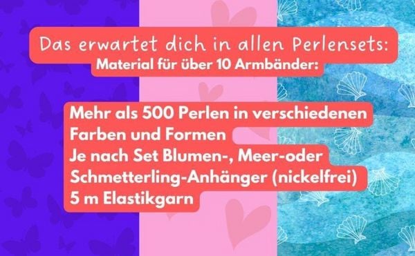 Produktbild: Perlenset Schmetterling