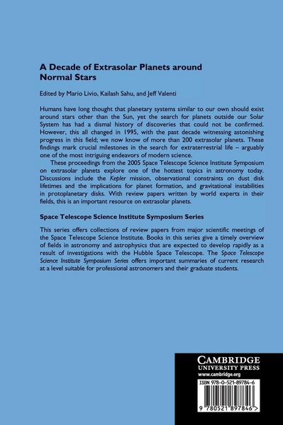 Produktbild: A Decade of Extrasolar Planets around Normal Stars
