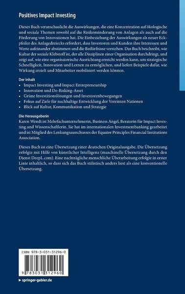 Produktbild: Positives Impact Investing