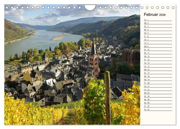 Produktbild: Der Rhein. Oberes Mittelrheintal von Bingen bis Koblenz (Wandkalender 2026 DIN A4 quer), CALVENDO Monatskalender