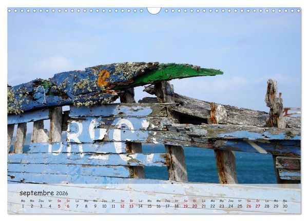 Produktbild: Bretagne Ambiance d'un cimeti&egrave;re &agrave; bateaux (Calendrier mural 2026 DIN A3 vertical), CALVENDO calendrier mensuel
