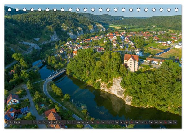 Produktbild: Gro&szlig;e Landschaft Obere Donau (Tischkalender 2026 DIN A5 quer), CALVENDO Monatskalender