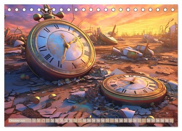 Produktbild: Surreale Uhren (Tischkalender 2026 DIN A5 quer), CALVENDO Monatskalender