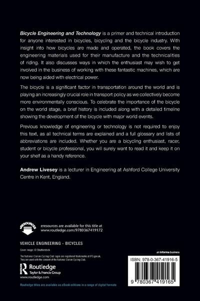 Produktbild: Bicycle Engineering and Technology