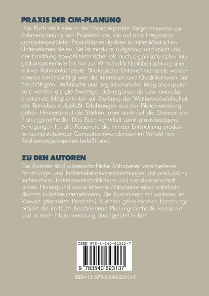 Produktbild: Praxis der CIM-Planung
