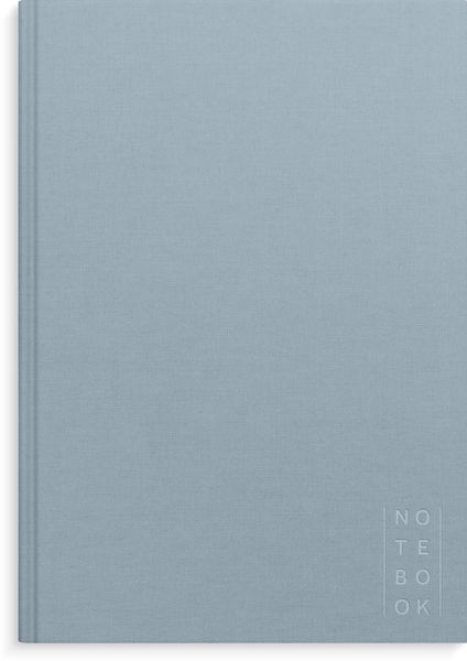 Produktbild: Burde Notizbuch Textil hellblau liniert A4