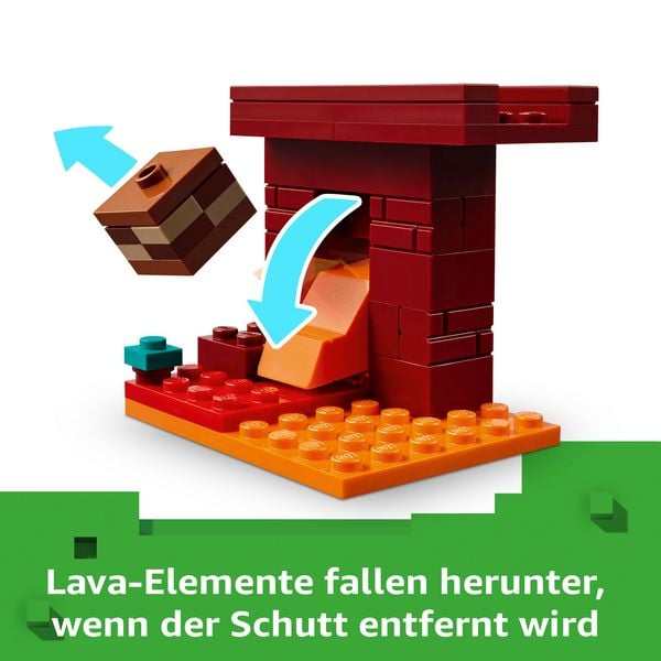 Produktbild: LEGO Minecraft 21266 Das Lava-Duell im Nether, Gamer Spielzeug Kinder