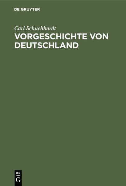 Produktbild: Vorgeschichte von Deutschland