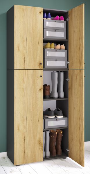 Produktbild: XL Holz Gro&szlig;er Schuhschrank Schuhkommode Lona 5