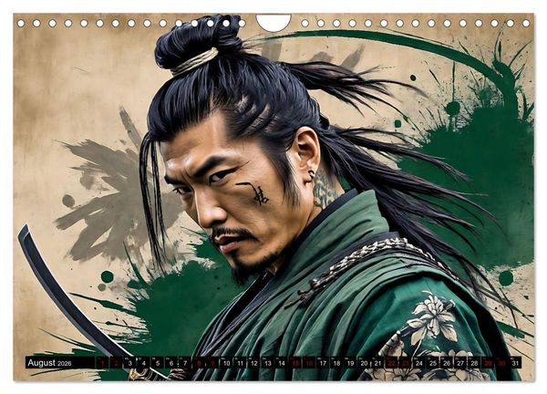 Produktbild: Samurai - Asian Spirit (Wandkalender 2026 DIN A4 quer), CALVENDO Monatskalender
