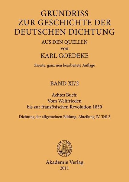 Produktbild: Achtes Buch: Vom Weltfrieden bis zur franz&ouml;sischen Revolution 1830