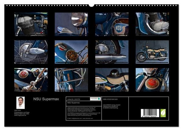 Produktbild: NSU Supermax (hochwertiger Premium Wandkalender 2026 DIN A2 quer), Kunstdruck in Hochglanz