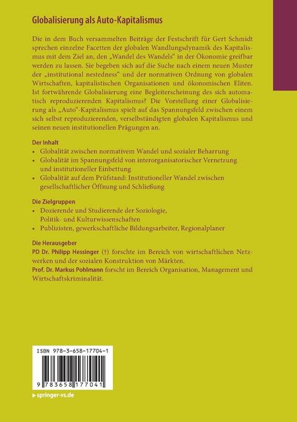 Produktbild: Globalisierung als Auto-Kapitalismus