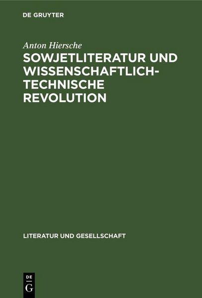 Produktbild: Sowjetliteratur und wissenschaftlich-technische Revolution
