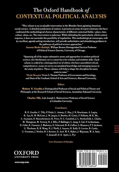 Produktbild: The Oxford Handbook of Contextual Political Analysis