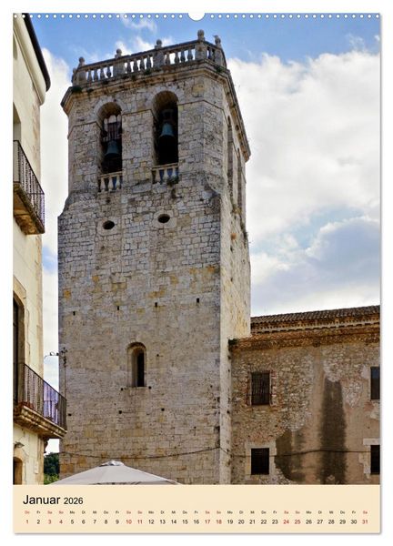 Produktbild: Besal&uacute; - Mittelalter im Hinterland der Costa Brava (Wandkalender 2026 DIN A2 hoch), CALVENDO Monatskalender