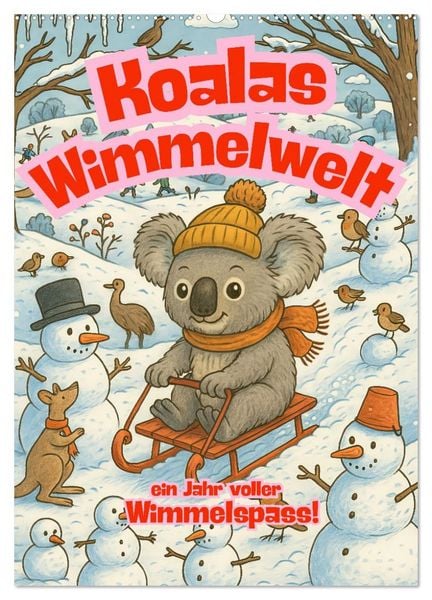Produktbild: Koalas Wimmelwelt ein Jahr voller Wimmelspass! (Wandkalender 2026 DIN A2 hoch), CALVENDO Monatskalender