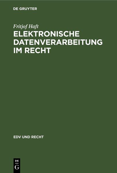 Produktbild: Elektronische Datenverarbeitung im Recht