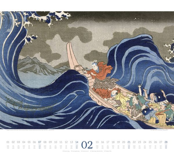Produktbild: Hokusai Kalender 2027 | Hiroshige, Kuniyoshi, Kunisada