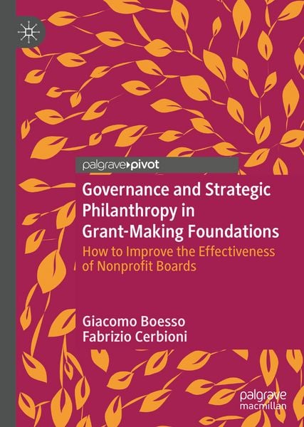 Produktbild: Governance and Strategic Philanthropy in Grant-Making Foundations