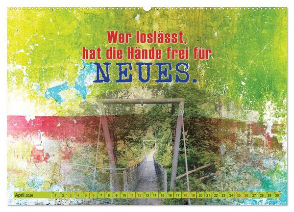 Produktbild: Erfolg hat 3 Buchstaben TUN (hochwertiger Premium Wandkalender 2026 DIN A2 quer), Kunstdruck in Hochglanz