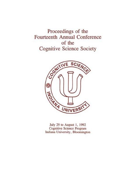 Produktbild: Proceedings of the Fourteenth Annual Conference of the Cognitive Science Society