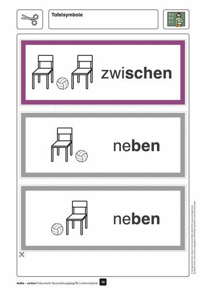 Produktbild: Mathe - na klar! Pr&auml;numerik: Raumordnungsbegriffe