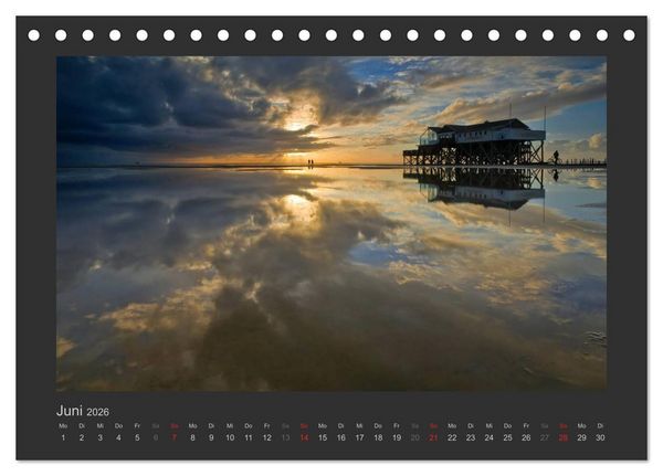 Produktbild: Impressionen aus St. Peter-Ording (Tischkalender 2026 DIN A5 quer), CALVENDO Monatskalender