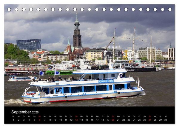Produktbild: Hamburg (Tischkalender 2026 DIN A5 quer), CALVENDO Monatskalender