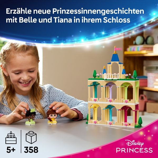 Produktbild: LEGO ǀ Disney Princess 43291 Die Mini-Prinzessinnen Belle und Tiana mit ihrem Schloss