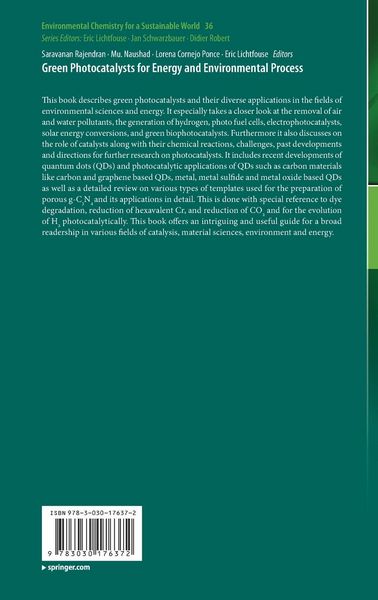 Produktbild: Green Photocatalysts for Energy and Environmental Process