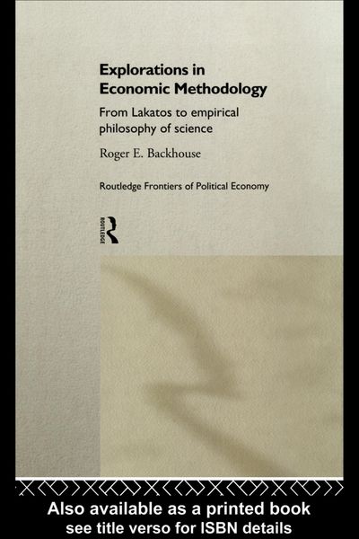 Produktbild: Explorations in Economic Methodology