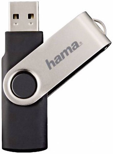 Produktbild: Hama Rotate USB-Stick 64GB Schwarz 104302 USB-A (USB 2.0)