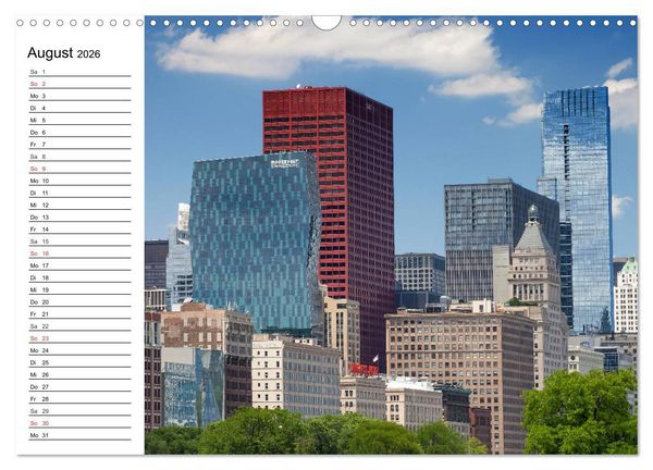 Produktbild: CHICAGO Stadtzentrum (Wandkalender 2026 DIN A3 quer), CALVENDO Monatskalender