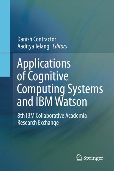 Produktbild: Applications of Cognitive Computing Systems and IBM Watson