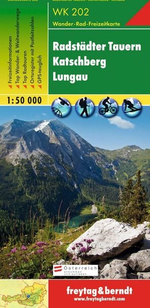 Radstädter Tauern. Katschberg. Lungau 1 : 50 000. WK 202, Sonstige von , KOMPASS freytag und berndt, 9783850847179