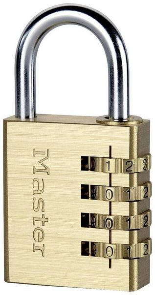 Master Lock P44298 Vorhängeschloss Gold, Silber Zahlenschloss