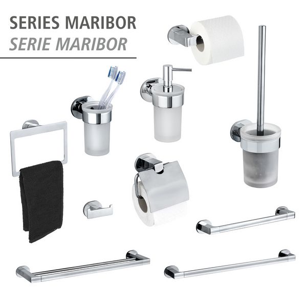 Produktbild: UV-Loc&reg; Seifenspender Mod. Maribor, Befestigen ohne Bohren mit innovativem Klebesystem