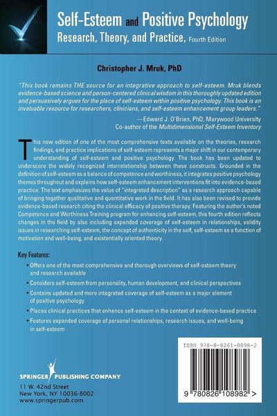 Produktbild: Mruk, C: Self-Esteem and Positive Psychology