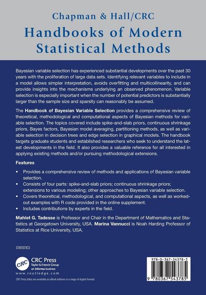 Produktbild: Handbook of Bayesian Variable Selection