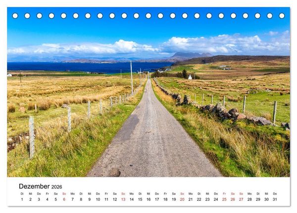 Produktbild: North Coast 500 - Schottlands Traumstra&szlig;e (Tischkalender 2026 DIN A5 quer), CALVENDO Monatskalender