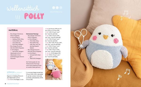 Produktbild: Happy Squishys h&auml;keln &ndash; Niedliche Pl&uuml;schtiere f&uuml;r Squishmallow-Fans
