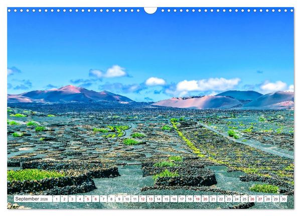 Produktbild: Lanzarote - Wo die Vulkane die Landschaft formten (Wandkalender 2026 DIN A3 quer), CALVENDO Monatskalender
