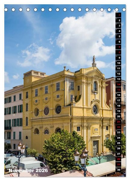 Produktbild: Idyllisches Nizza (Tischkalender 2026 DIN A5 hoch), CALVENDO Monatskalender