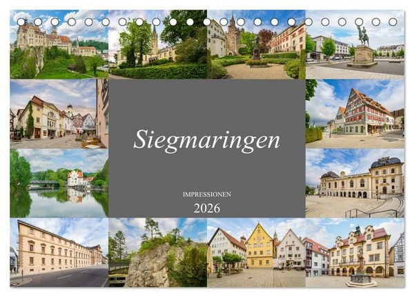 Produktbild: Sigmaringen Impressionen (Tischkalender 2026 DIN A5 quer), CALVENDO Monatskalender