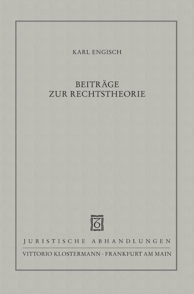 Produktbild: Beitr&auml;ge zur Rechtstheorie