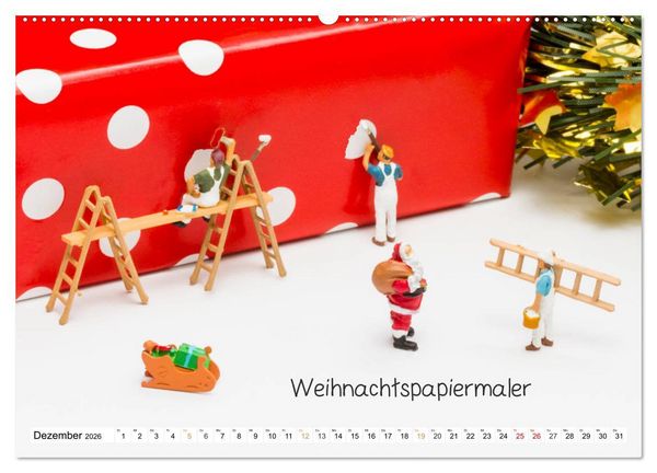 Produktbild: Uhraufzieher ... und andere Mini-Welten (Wandkalender 2026 DIN A2 quer), CALVENDO Monatskalender